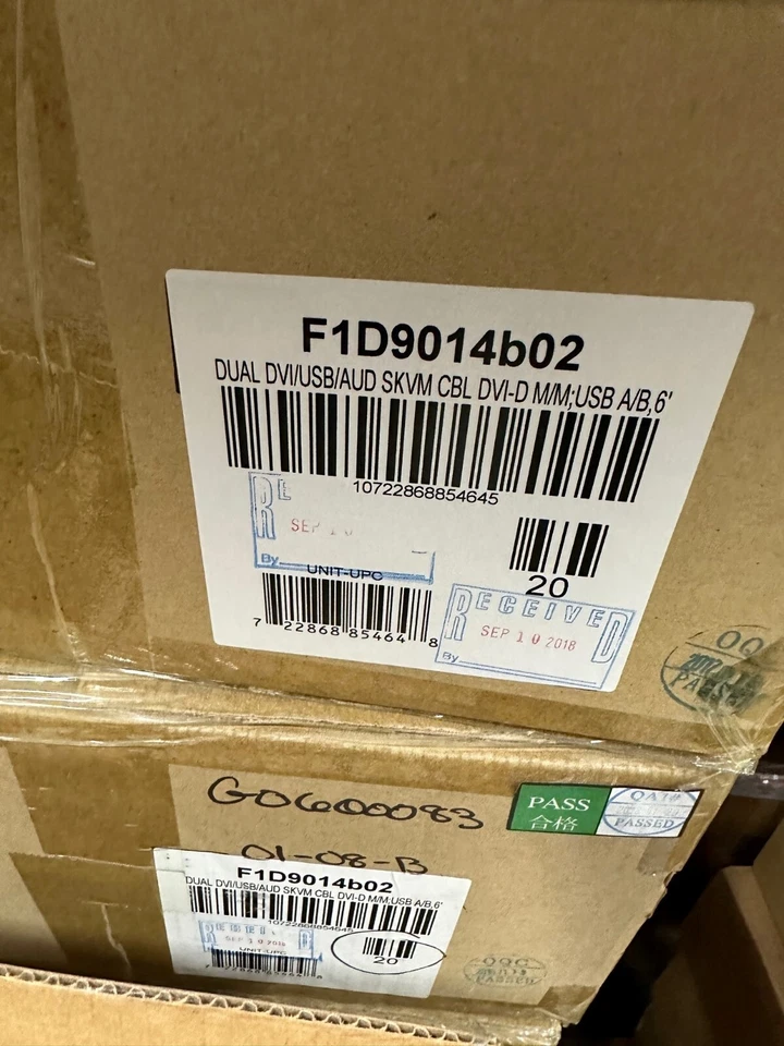 F1D9014b02 - Belkin Dual DVI USB audio 2’ kVM Cable - package or case - Image 3 of 4