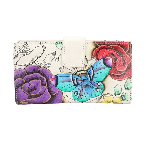 Anuschka Hand Painted Leather 2-Fold Organizer Wallet W  display picture 2