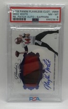 2018 Flawless Collegiate Sapphire MIKE WHITE RC Auto - Rare PSA 8 # 1/15