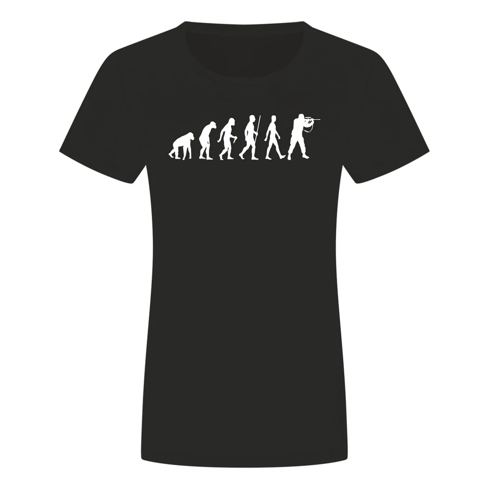 Evolution Paintball Damen T-Shirt - Paint Ball Gotcha Markierer - Bild 1 von 1