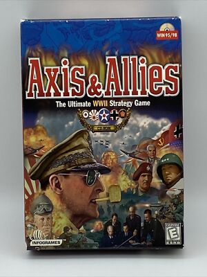 Axis & Allies CD-Rom PC Game Ultimate WWII Strategy Game New