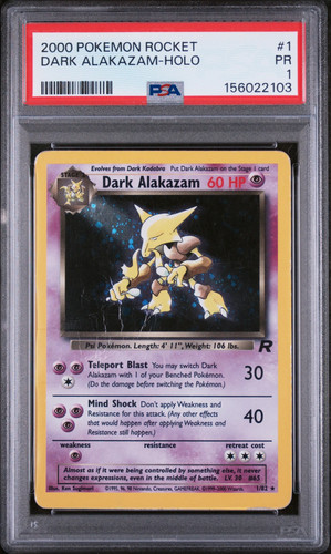 Dark Alakazam (Unlimited) graded PSA 1 for sale on eBay