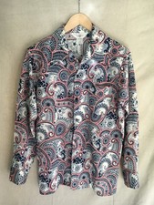 Vintage 70's Jantzen 100 Shirt Polyester Knit Disco Wide Collar USA L