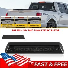 For 09-14 FORD F150 F-150 FULL LED 3RD THIRD BRAKE CARGO REAR TAIL LIGHTS SMOKE