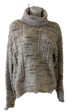 Sanctuary, Cropped, Turtle Neck Sweater, Beige, New With Tags
