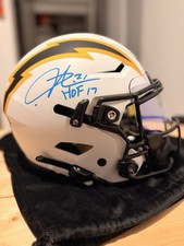 LaDainian Tomlinson Los Angeles Chargers Signed Helmet HOF 17 Beckett BAS