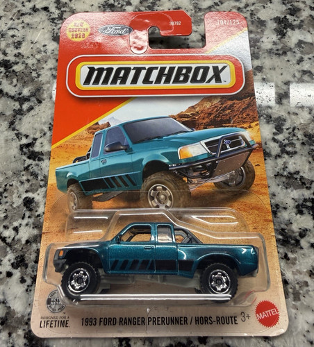 Listing photo: Matchbox 1993 Ford Ranger Prerunner Teal Blue 2026 Mainline 101/125