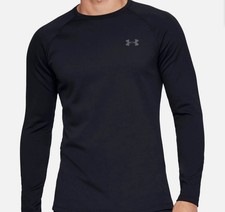 Under Armour Men's Coldgear Base 4.0 Baselayer Crew Top Shirt Black S 100