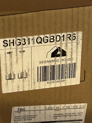 Seenming House Brushed Bronze Clear Glass 2-pack 