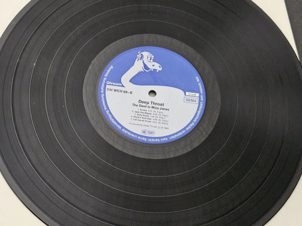 DEEP THROAT- THE DEVIL IN MISS JONES -  1ST GERMAN PRESS - 1982 - RARE! - Image 4 of 4