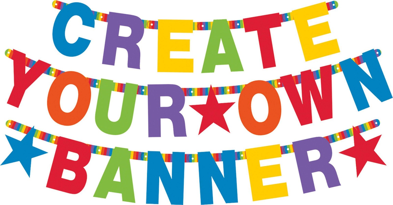 84-Piece DIY Letter Banner Multicolor One Size
