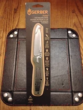 Gerber Fuse Folding Knife 3.3" 7CR17mov SS Blade GFN & S.S.  Handle 2.8 OZ 