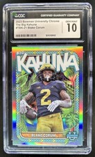 2023 Bowman University Chrome Blake Corum The Big Kahuna #TBK-21 CGC 10