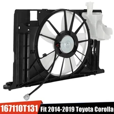 Radiator Condenser Cooling Fan For 2014-2016 Toyota Corolla 1.8L L4 163610T041