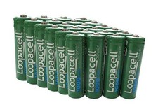LOOPACELL 24 AA Rechargeable NiCD Battery, 1.2V 1000mAh High Capacity AA