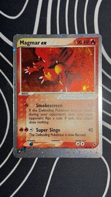 Magmar ex 100/109 Ruby and Sapphire 2003 Holo Pokemon TCG NM!!! Swirl!!!!