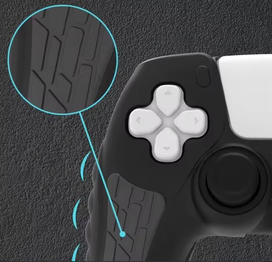 PS5 DualSense Controller Silicone Grip Cover Case + Thumb Stick Caps Non-Slip - Image 3 of 4
