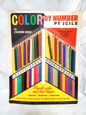 Rare Vtg Empire Pencil Co.- 24 count -Color by Number Pencils  #3502  SEALED/NEW