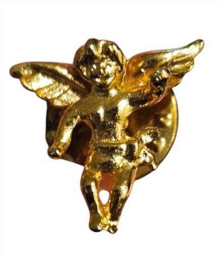 SIX HAT PINS Lapel 3 Guardian Angels 2 Doves "I Love Jesus" Gold Tone Jewelry - Picture 8 of 8