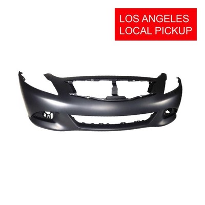 Front Bumper Cover For 2010-2013 Infiniti G37 Sedan Base/Journey w Fog holes LA