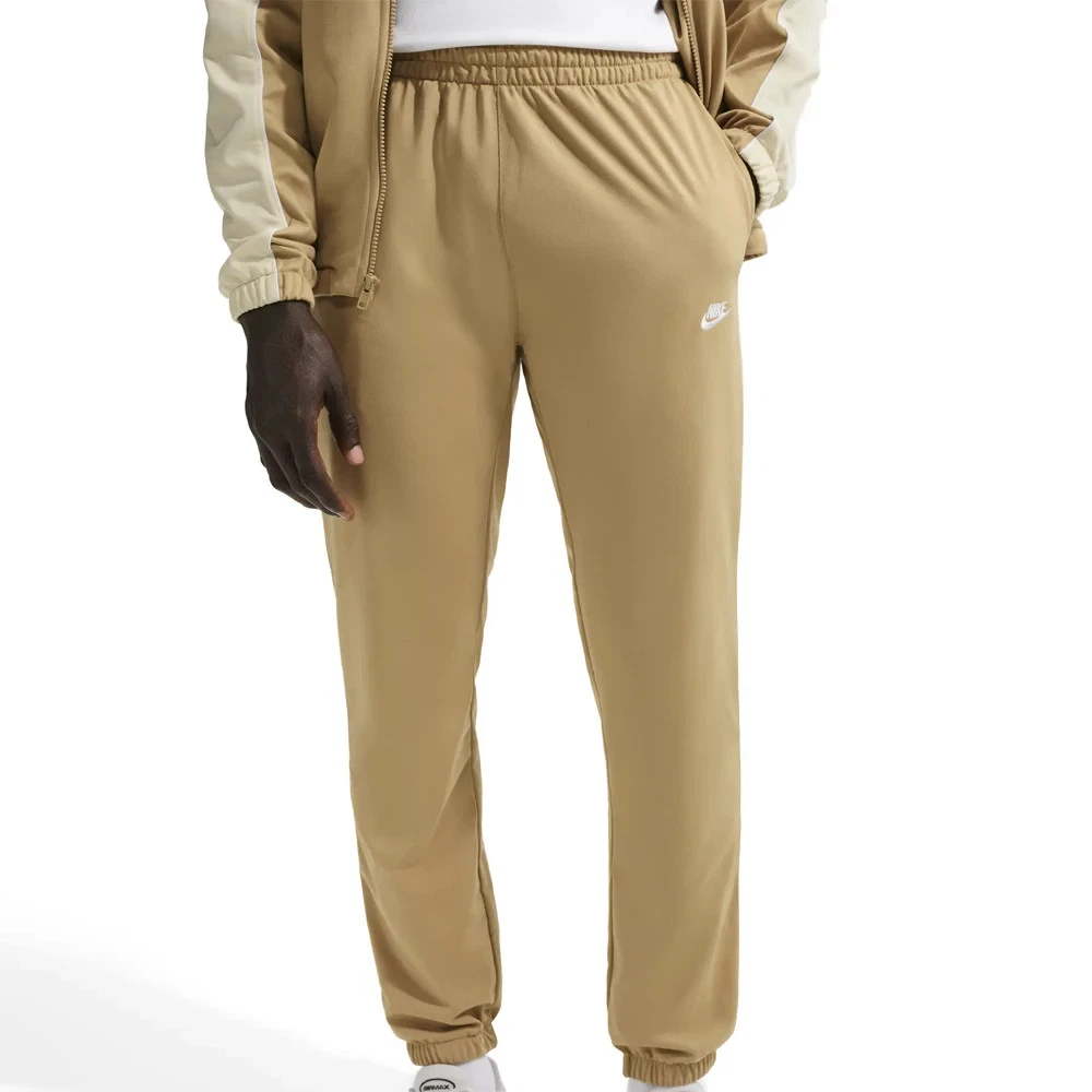 Nike Herren Trainingsanzug Komplett Beige Invernale Felpa Zip S M L XL Neu