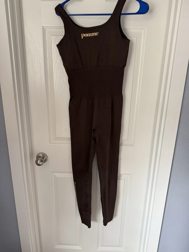 Nuevo con etiquetas Mono de equitación Pomme para mujer Ecuestre Cindy marrón S/M Foto 2 de 4