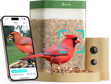 Smart Bird Feeder with Camera for Rookie, Camera Bird Feeder Dual Night Vision,