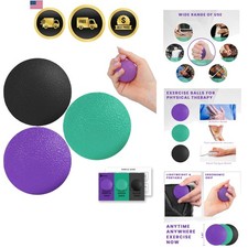 Stress Balls for Adults Hand Therapy Squeeze Balls for Grip Strength 3 Pack