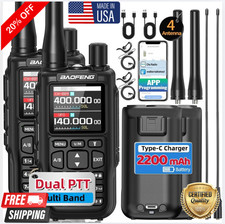 Digital Handheld Radio Scanner Fire Police VHF FM EMS Ham 2 Way Transceiver 2PCS