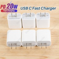 Fast Charger PD 20W USB C Adapter Lot For iPhone17 16 15 14 13 12 11 Pro Android