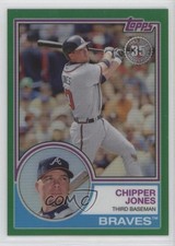 2018 Topps Silver Pack 1983 Design Chrome Series 2 Green 32/99 Chipper Jones 9v7
