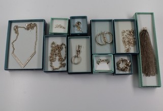 10 teiliges Konvolut Sammlung Pierre Lang Schmuck Halskette Anhänger Ohrringe