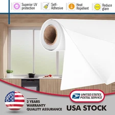 Static Cling Window Frosted Film Glass Home Office Bathroom Security Privacy