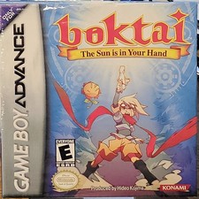 Boktai Nintendo Game Boy Advance GBA CiB 2003 Konami RPG Sunlight Perfect Tested