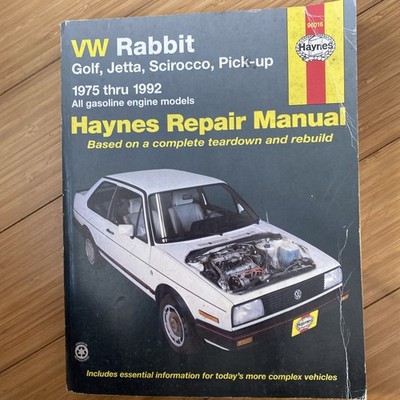 Haynes 1993 , 1975-92 VW Rabbit, Golf, Jetta, Scirocco, Pickup Repair Manual