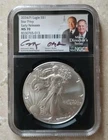 2024 (P) SILVER EAGLE STAR PRIVY NGC MS70 EARLY RELEASE MOY & RYDER DUAL SIGNED