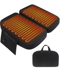 Heated Stadium Seats for Bleachers, Thicken Memory Foam Folding Heated Seat C...