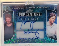 MARK WAHLBERG / THOMAS JANE 2025 Leaf Pop Century BLUE SHIMMER Co-Stars AUTO 1/1