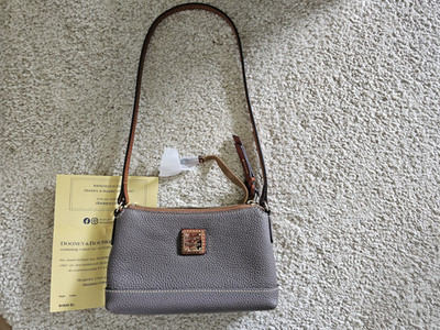 NEW! Dooney & Bourke Pebbled Leather Izzy Bag in Elephant