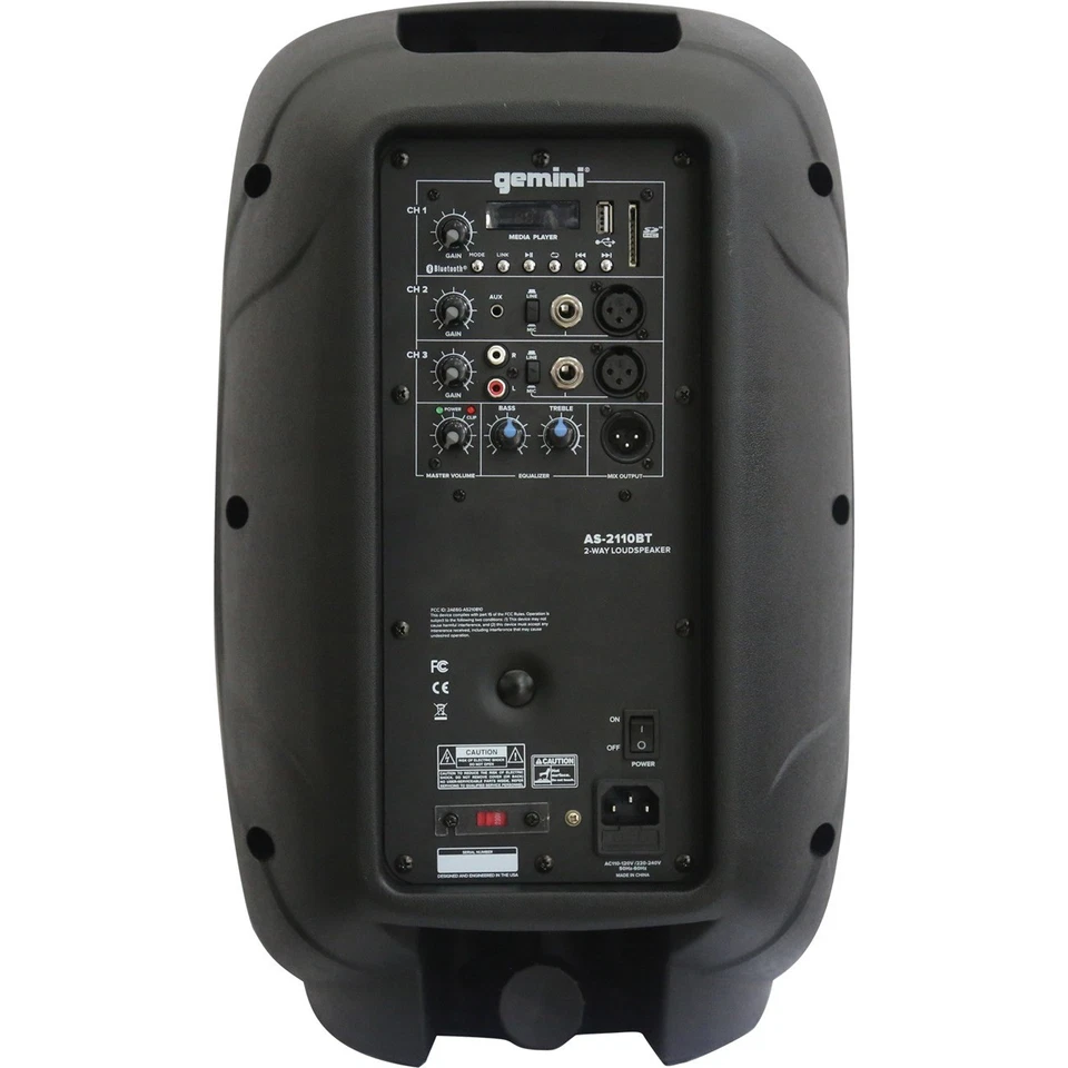 Gemini AS-2110BT Bluetooth Speaker System (as2110bt) - Image 4 of 4