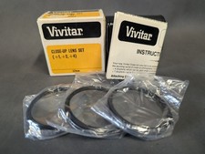 Vivitar Close Up Lens Set 1, 2, 4 55mm - Never Used with Original Box