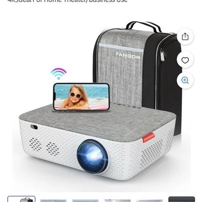 [NEW] 1080P Projector + 120'' Screen with Stand COMBO - Moving Sale!