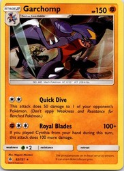 Garchomp 62/131 Forbidden Light Holo Rare