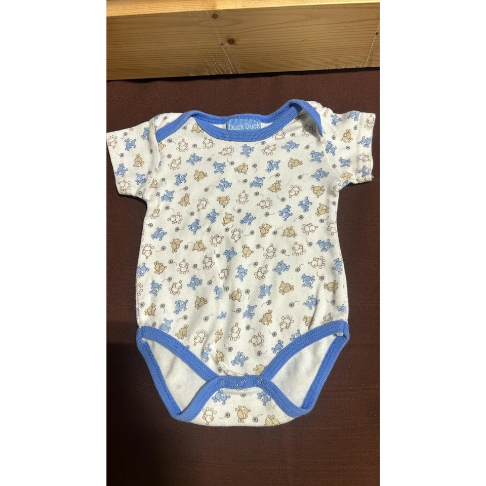 Top de 3 piezas para bebé con broches de presión 2 pato pato ganso 1 primera impresión Foto 4 de 4