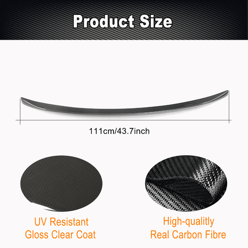 Fit For Porsche 911 991 2012-2018 REAL Carbon Rear Trunk Wing Boot Spoiler Lip  - Foto 9 di 13