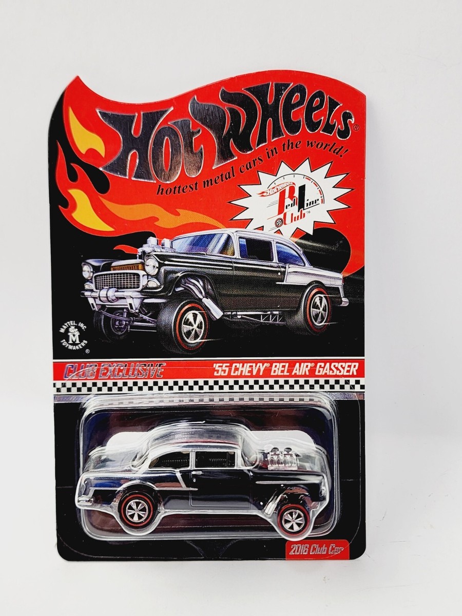 ミニカー Hot Wheels '55 Chevy Bel Air Gasser RLC HOT WHEELS RLC EXCLUSIVE '55 CHEVY BEL AIR GASSER BLACK #307 NEW