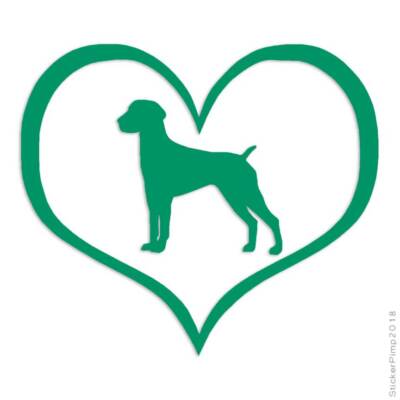 Love Wirehaired Pointer , Vinyl Decal Sticker, Multiple Colors & Sizes #1465