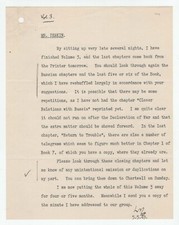 A 5 May 1949 typed memorandum initialed by Winston Churchill to William Deakin