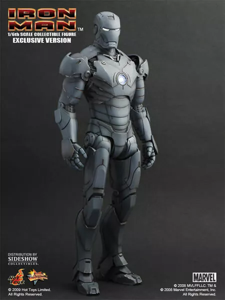 Hot Toys Iron Man Mark III 3 Gunmetal Gray 2009 Toy Fair Exclusive MMS101