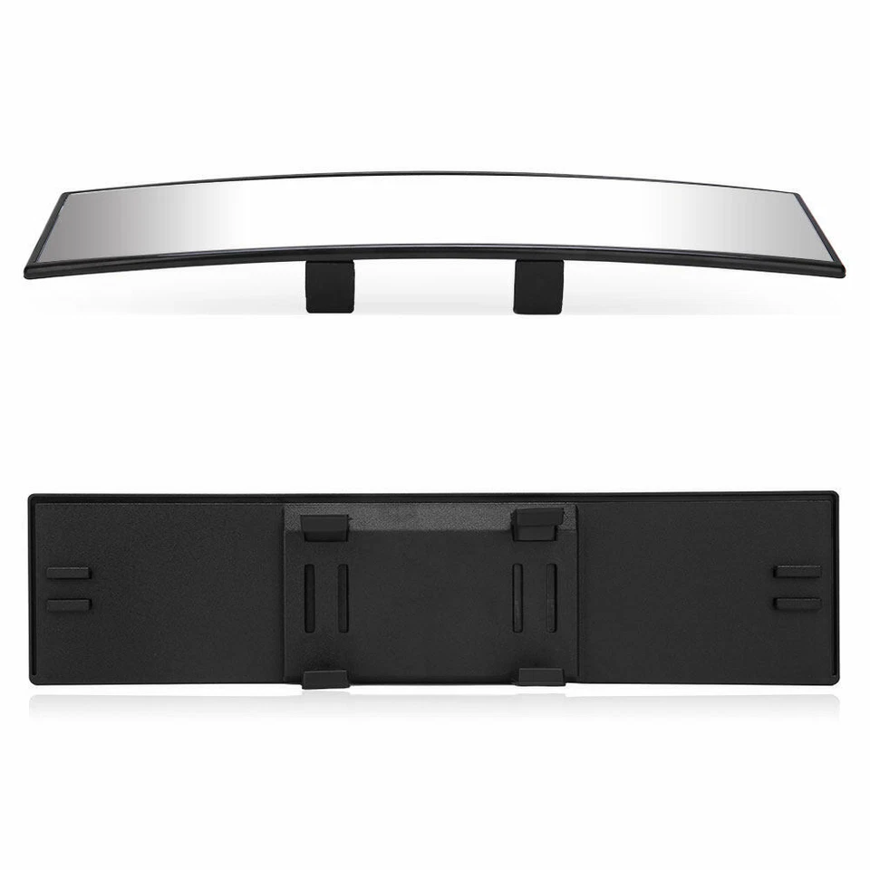 Espejo retrovisor interior convexo gran angular universal de 300 mm con clip para coche camión Foto 4 de 4